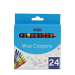 Edo Wax Crayons 8mm (24 In A Pack)