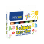 Marlin Kids Jumbo Coloured Chalk 6's – Assorted Colours