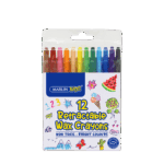 Marlin Kids Retractable Wax Crayons 12’s