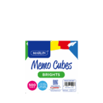 Marlin Memo Cubes Assorted Brights 100 x 100mm (5 Colours per Cube)