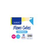 Marlin Memo Cubes Assorted Pastels 100 x 100mm (5 Colours per Cube)