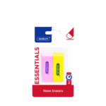 Marlin Neon Eraser 60 × 20 × 10mm (2 In A Pack)
