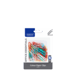 Marlin Office Essentials Colour Paper Clips – 33mm 100's (Blister Card)