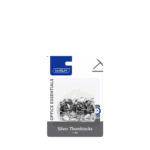 Marlin Office Essentials Silver Thumb Tacks / Drawing Pins – 11mm 100's